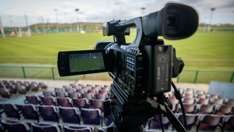 Live Stream cameras set up at the game 27/1/2019