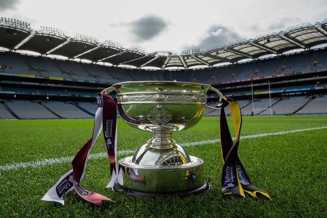 A view of the O'Duffy Cup ahead of the game 8/9/2019