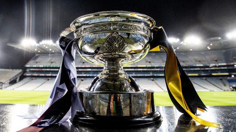 A general view of the O’Duffy Cup ahead of the game