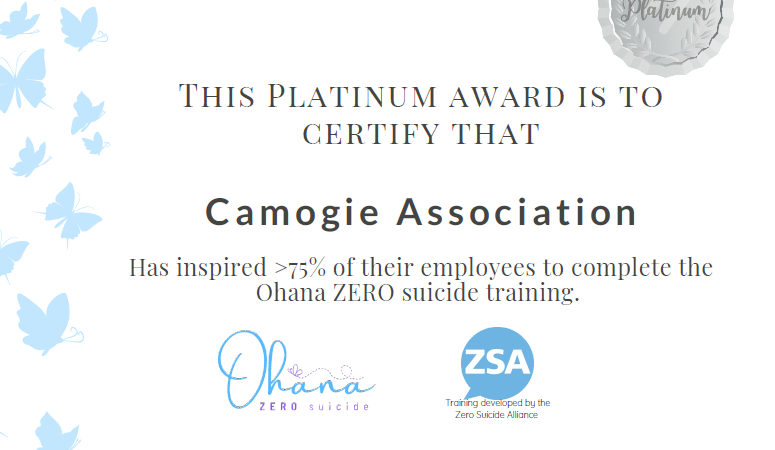 Camogie Association Receive Platinum Award from Ohana