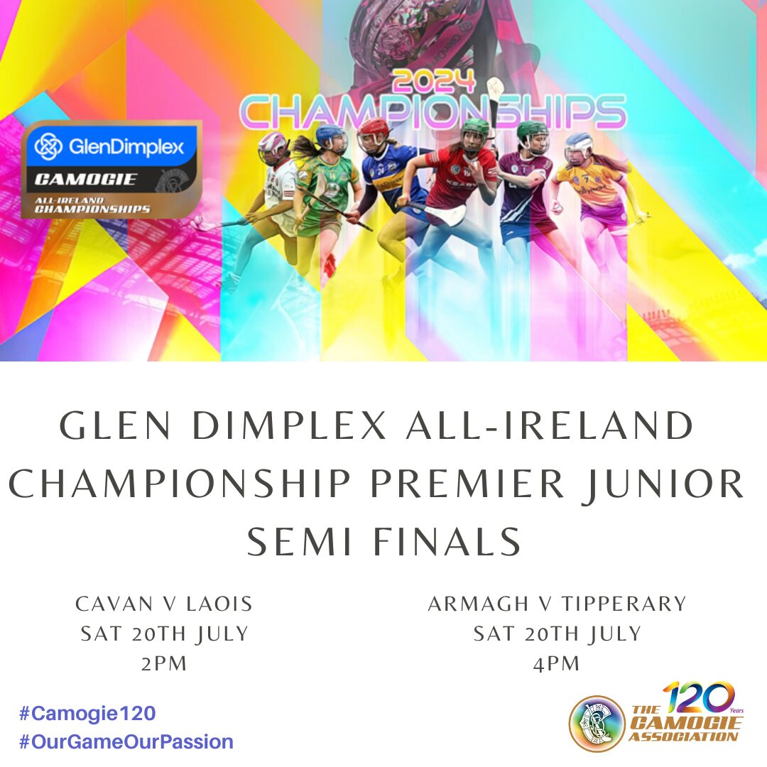 Glen Dimplex All-Ireland Premier Junior Championship Semi Finals Pairings Confirmed